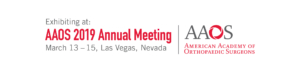 graphic element depicting Exscribe is an exhibitor at the 2019 AAOS Annual Meeting in Las Vegas, Nevada